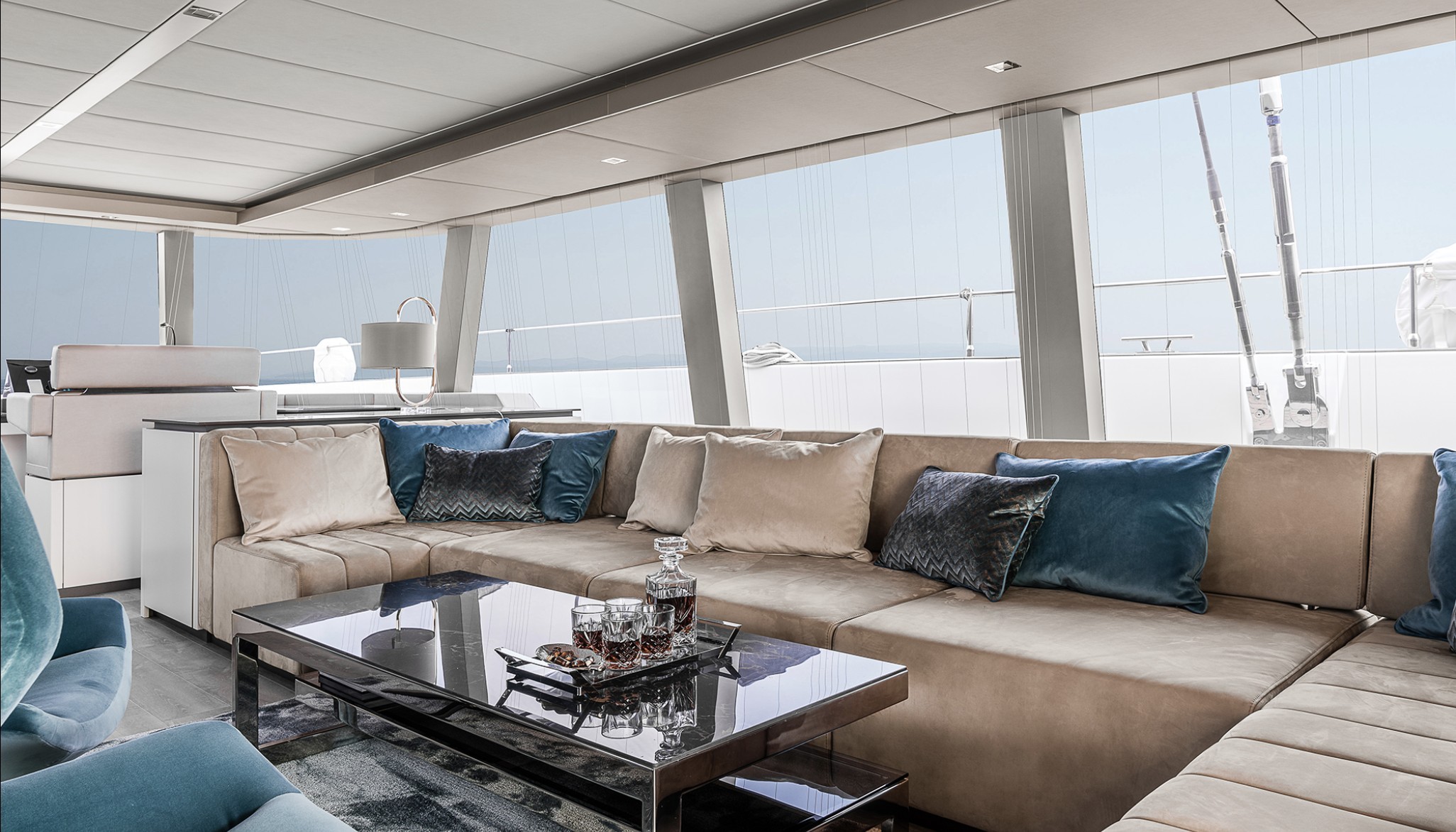 Used Sail Catamaran for Sale 2019 Sunreef 80 Layout & Accommodations